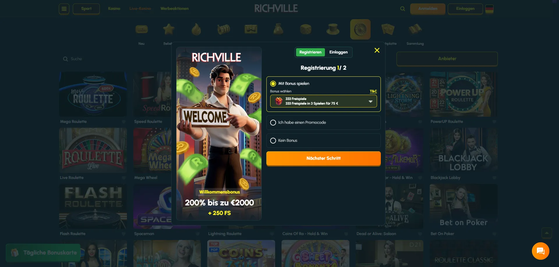 Richville Casino Registrierung – Schritt-für-Schritt Anleitung für Österreich